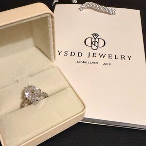 YSDD Jewelry Moissanite Diamond size 7 Ring NWT